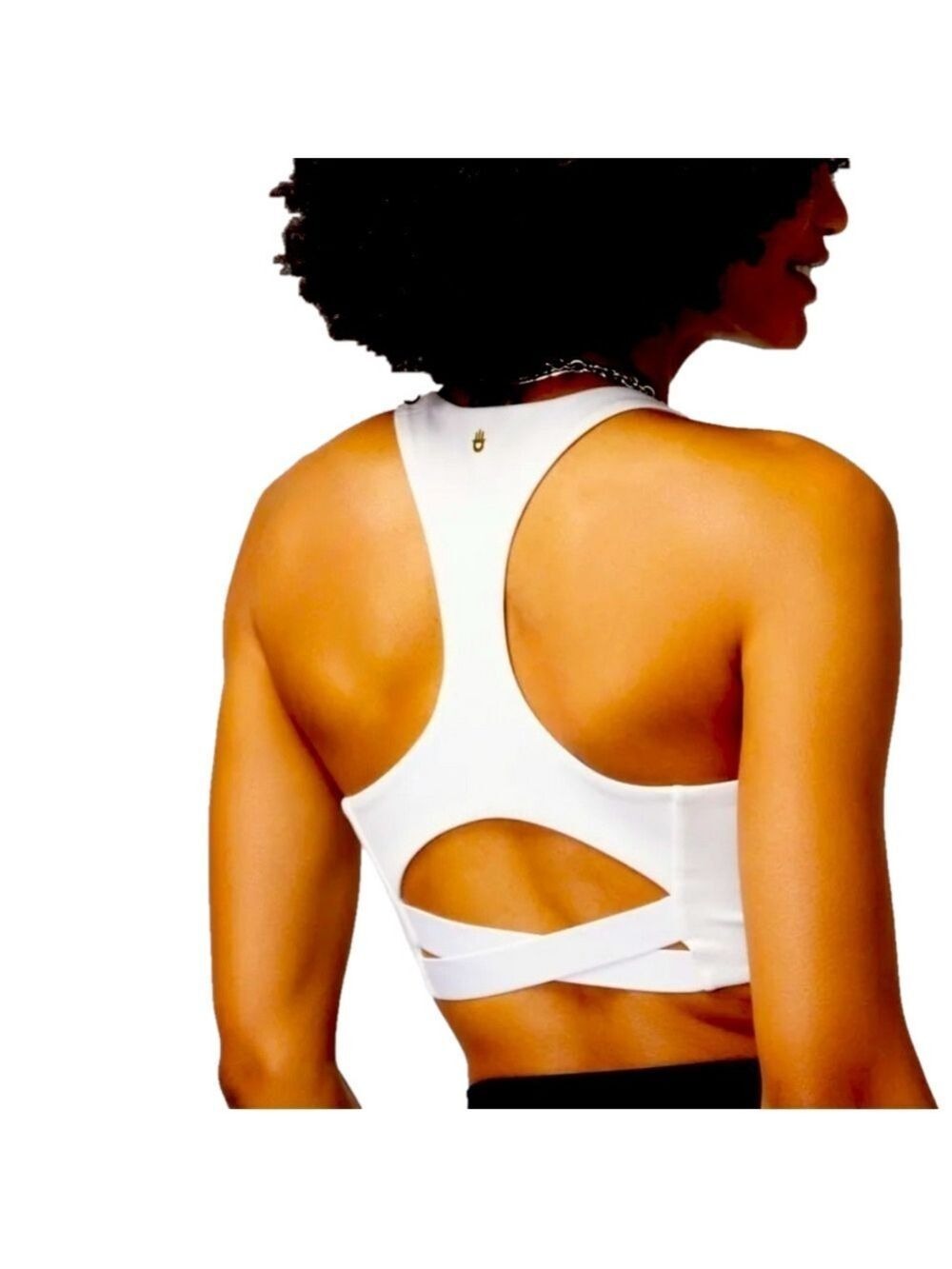 **Spiritual Gangster White Verve Tech Sports Bra** Small